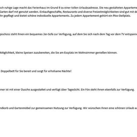 Im Grund 9 - App 2 Lejlighed